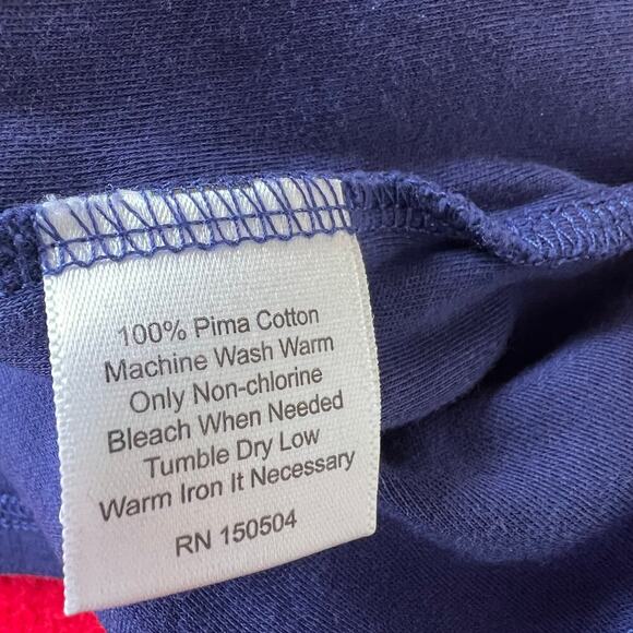 Classic Prep Girl's Pima Cotton Button Collared Navy Polo - 10 - Picture 5 of 6